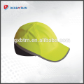 Nuevo sombrero de gorra reflectante de alta visibilidad de seguridad mejorada amarillo Venta caliente de béisbol